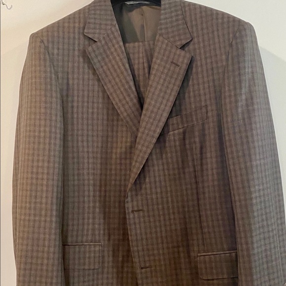 Canali Other - Designer CANALI Classic-Fit Wool Suit in Brown